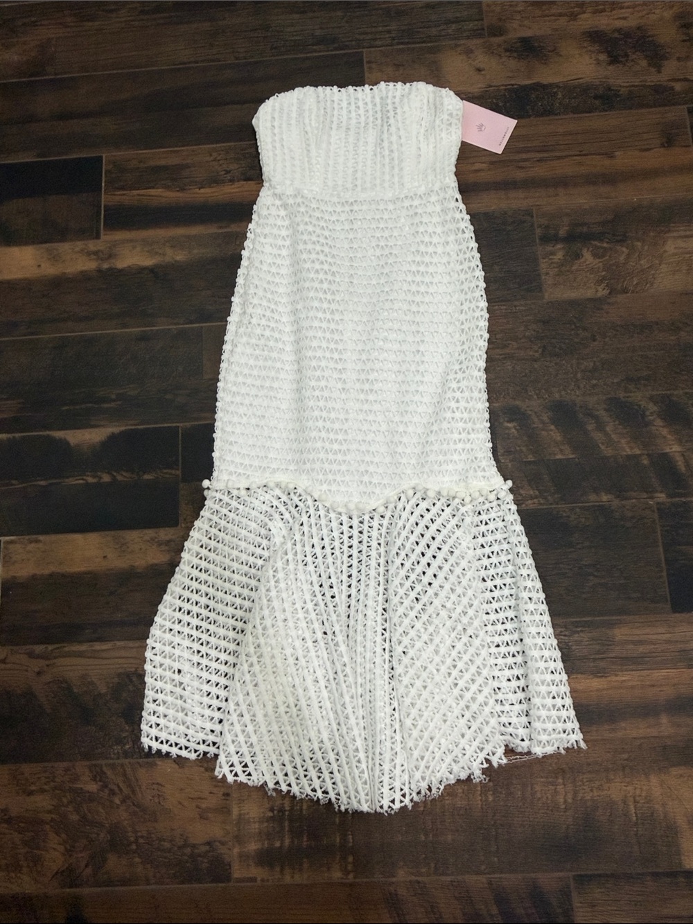 Hello Molly White Strapless Dress NWT!